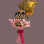 Blush & Gold Graduation Bouquet